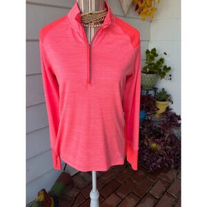 Women Avia Active Wear Top, Bright Coral Large